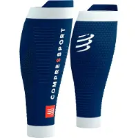 Compressport R2 3.0 Compressiekousen Blauw Wit, Maat Maat 3