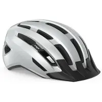 Met Downtown Fietshelm Mannen & Vrouwen – Fietshelm Racefiets Volwassenen – E-Bike – Trekking – Maat S/M (52-58cm) – White Glossy (Wit)