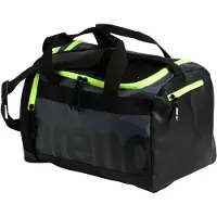 Arena Spiky III 25L Duffle Bag - Dark Smoke-Neon Yellow