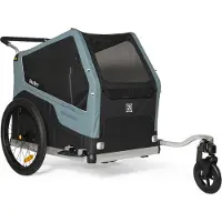 Burley Bark Ranger XL Fietskar – Fietskar dieren – Fietskar Hond – Inklapbaar – Jogger – Zwart Blauw