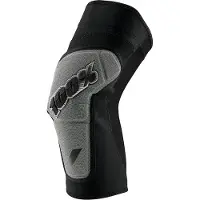 100% Ridecamp Kniebeschermers Zwart / Grijs || Maat: M