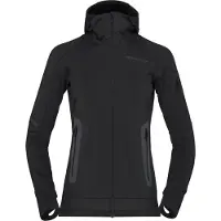 Norrøna Norrona Falketind Power Grid Zip Hood Dames (Maat - S, Kleur - Caviar black)