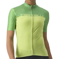 Castelli Velocissima jersey Dames Glanzend Lime Absintgroen, Maat XS