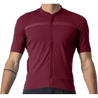 Castelli Unlimited Allroad Bordeaux Short Sleeve Jersey
