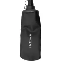 LifeStraw Peak Series Collabsible Squeeze Bottle, 1L, donkergrijs