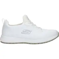 SKECHERS Dames Squad Slipbestendige Veter Veiligheidsschoenen