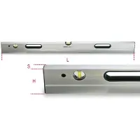Beta Waterpassen vervaardigd uit aluminium, met 2 onbreekbare libellen nauwkeurigheid: 1mm/m 1696S 3000 - 016960430
