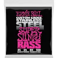 Ernie Ball Super Slinky RVS Basgitar Snaren, 45-100 Gauge (P02844)