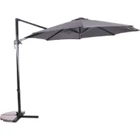 Lesli Living Zweefparasol Libra - Grijs - Ø3 Meter -