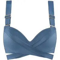 Marlies Dekkers Badmode Push Up Bikinitop Cache Coeur | Maat: 75E | Kleur: Jeans Blauw