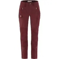 Fjällräven - Women's Nikka Trousers Curved - Trekkingbroek 38 - Raw Length, rood