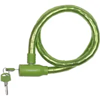 Dunlop kabelslot - groen - plastic coating - 80 cm - Fietssloten
