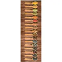 vidaXL Keukenmat wasbaar Spoon 60x180 cm