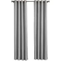 Larson - Luxe effen blackout gordijn - met ringen - 3m x 2.5m - Lichtgrijs