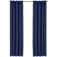 Larson - Luxe blackout gordijn - Verduisterend - 150 cm x 250 cm - Donkerblauw