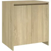 vidaXL Dressoir 70x41x75 cm bewerkt hout sonoma eikenkleurig