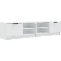 vidaXL Tv-meubels 2 st 80x35x36,5 cm bewerkt hout hoogglans wit