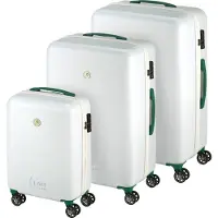 Princess Traveller I'm Green Atlantic - Reiskoffer - Set - Wit - Driedelig