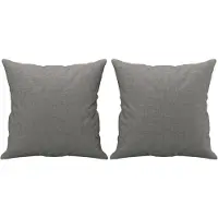 vidaXL Sierkussens 2 st 40x40 cm stof donkergrijs