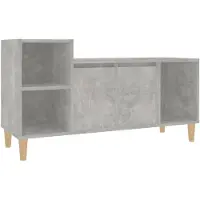 vidaXL Tv-meubel 100x35x55 cm bewerkt hout betongrijs