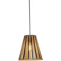 Good&Mojo Bamboe LED Hanglamp Merapi | 1X E27 Max 60W | Natural/Black