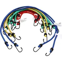Monzana Bagagespin Met Haken 12 stuks Elastiek/Metaal 30-95cm