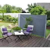 Nampook Oprolbaar windscherm dubbel 6x1,6 m Leco tuinmeubel