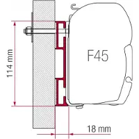 Fiamma Adapter D 120 F45