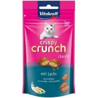 Vitakraft Crispy Crunch Classic met zalm kattensnack (60 g) 8 verpakkingen