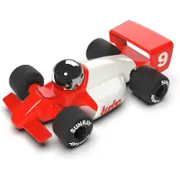 Playforever - Speelgoedauto - Turbo Lauper Racecar - Rood/wit