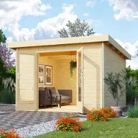 Karibu tuinhuis, tuinhuis, Radeburg 1, in natuurlijke staat, 309x309x229,5 cm