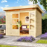Karibu Woodfeeling tuinhuis Kandern 3, in natuurlijke staat; 82986