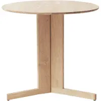 Form & Refine Trefoil eettafel Ø75 cm Wit eiken