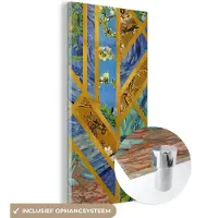 MuchoWow Glasschilderij 20x40 cm - Schilderij acrylglas - Kunst - Vincent van Gogh - Oude meesters - Foto op glas - Schilderijen