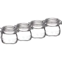 Bormioli Rocco Weckpot - 10x - 500 ml - met rubberen ring - inmaakpot - beugelsluiting