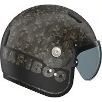 ROOF Bamboo Zwart Mat Jet Helm Maat S
