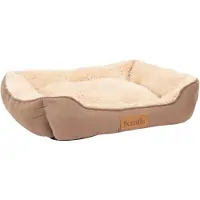 Scruffs Cosy - Comfortabele Zacht Gevoerde Hondenmand - Karamel Bruin - Small 50 x 40 cm