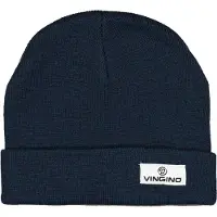 Vingino Beanie - Omklapbare rand met logo - Blauw