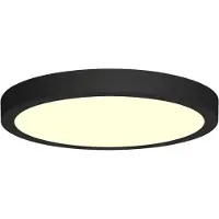 BES LED LED Downlight - 18W - Warm Wit 3000K - Mat Zwart - Opbouw - Rond - Aluminium - Ø225mm