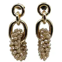 Go Dutch Label Oorknoppen 3 ringen champagne