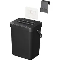 Pricenet Compacte afvalbak met deksel - 5 liter - zwart - ideaal voor caravan en camper