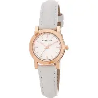Burberry BU9209 Rose Goudkleurig Wit Leer Vrouwenhorloge