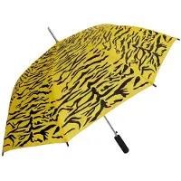 Ravensden Geel/zwarte tijger print paraplu 80 cm - Paraplu's