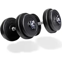 Matchu Sports Dumbbell set - 2 x 10 kg | Van kunststof en gietijzer