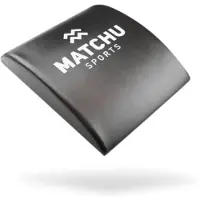 Matchu Sports Ab Mat - Zwart/wit | Waterdicht | Kunstleer | Buikspiermat | Kussen voor buikspieroefeningen