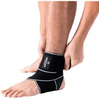 Matchu Sports Enkelbrace - Zwart/wit