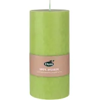 Duni Groene blokkaarsen/stompkaarsen 15 x 7 cm 50 branduren - Stompkaarsen