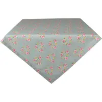 Clayre & Eef Tafelkleed 150x150 cm Groen Katoen Vierkant Bloemen Tafellaken Groen Tafellaken