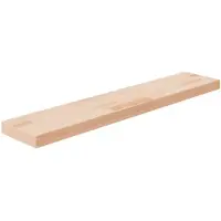 vidaXL Plank 100 x 20 x 4 cm onbewerkt massief eikenhout