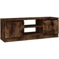 vidaXL Tv-meubel met deur 102x30x36 cm gerookt eikenkleurig